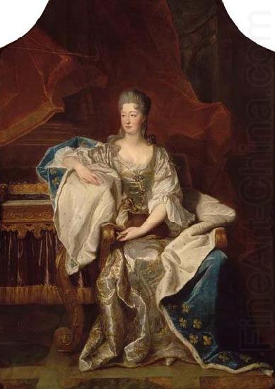 Full portrait of Marie Anne de Bourbon Dowager Princess of Conti, Hyacinthe Rigaud